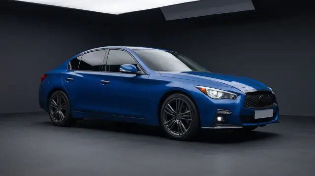 Blue car paint
