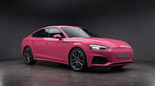 Pink car paint